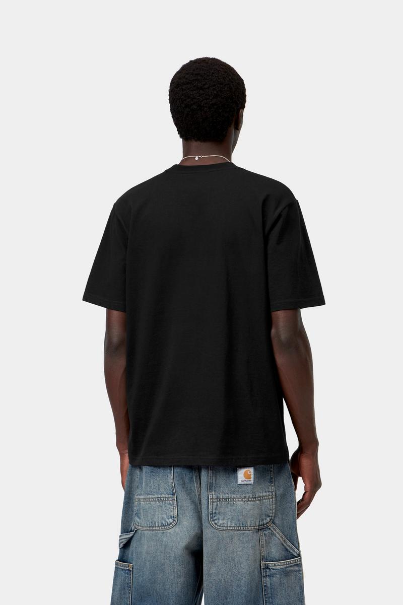Carhartt S/S Small Heart T-Shirt - Black / Black
