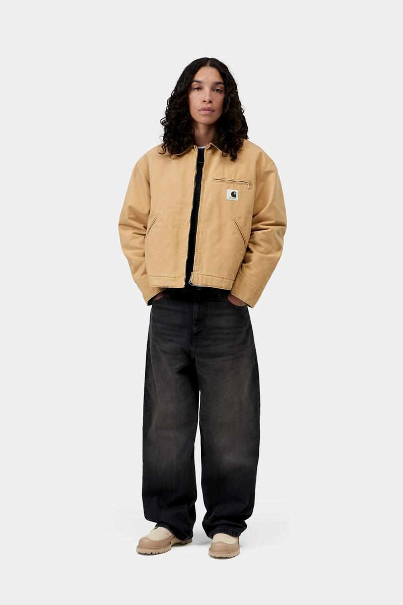 Carhartt OG Detroit Jacket - WIP Dusty H / Tobacco, Stone canvas