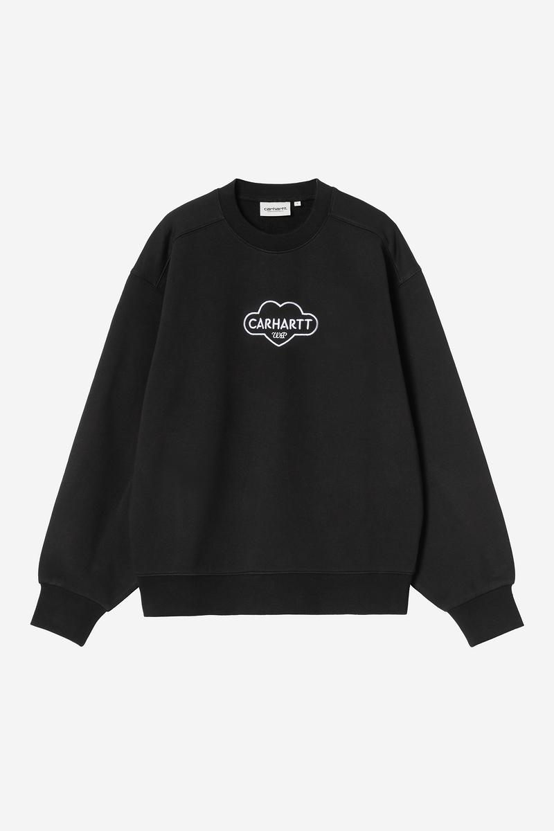 Carhartt Cloud Heart Sweatshirt - Black / White