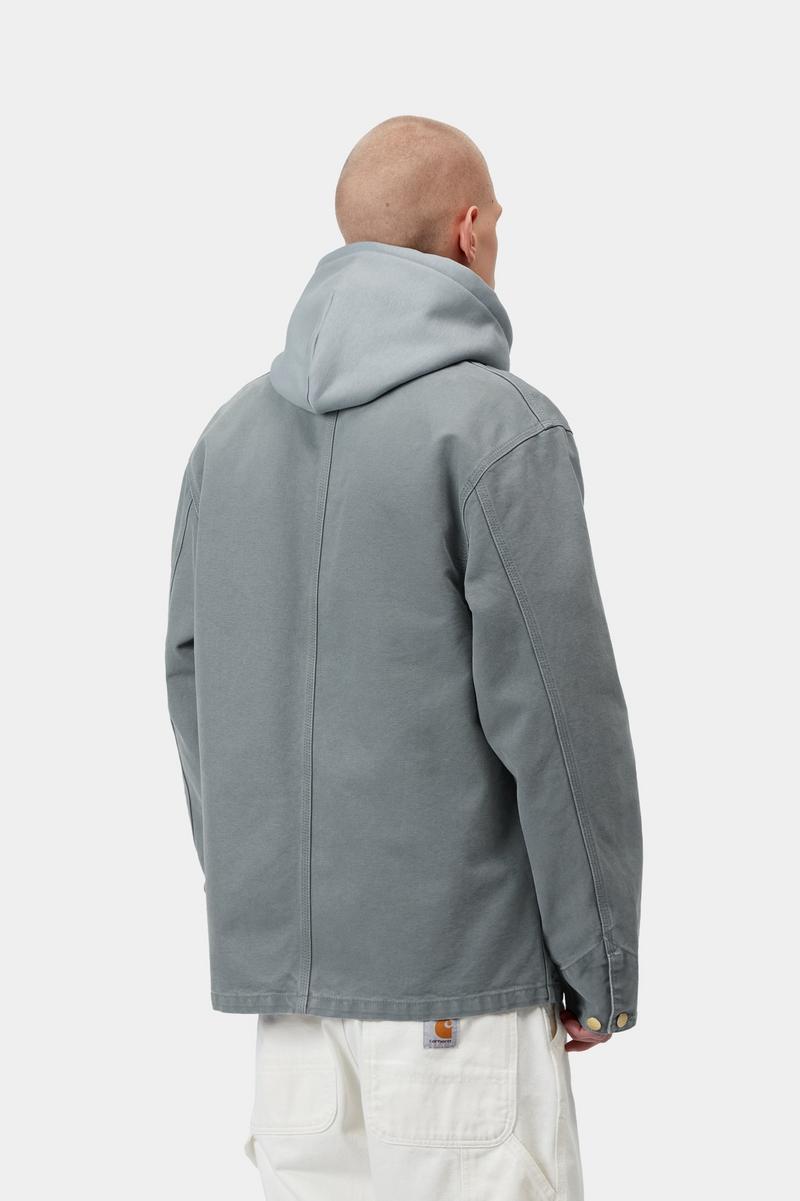 Carhartt Michigan Coat - Cozy Blue / Cozy Blue, Stone canvas