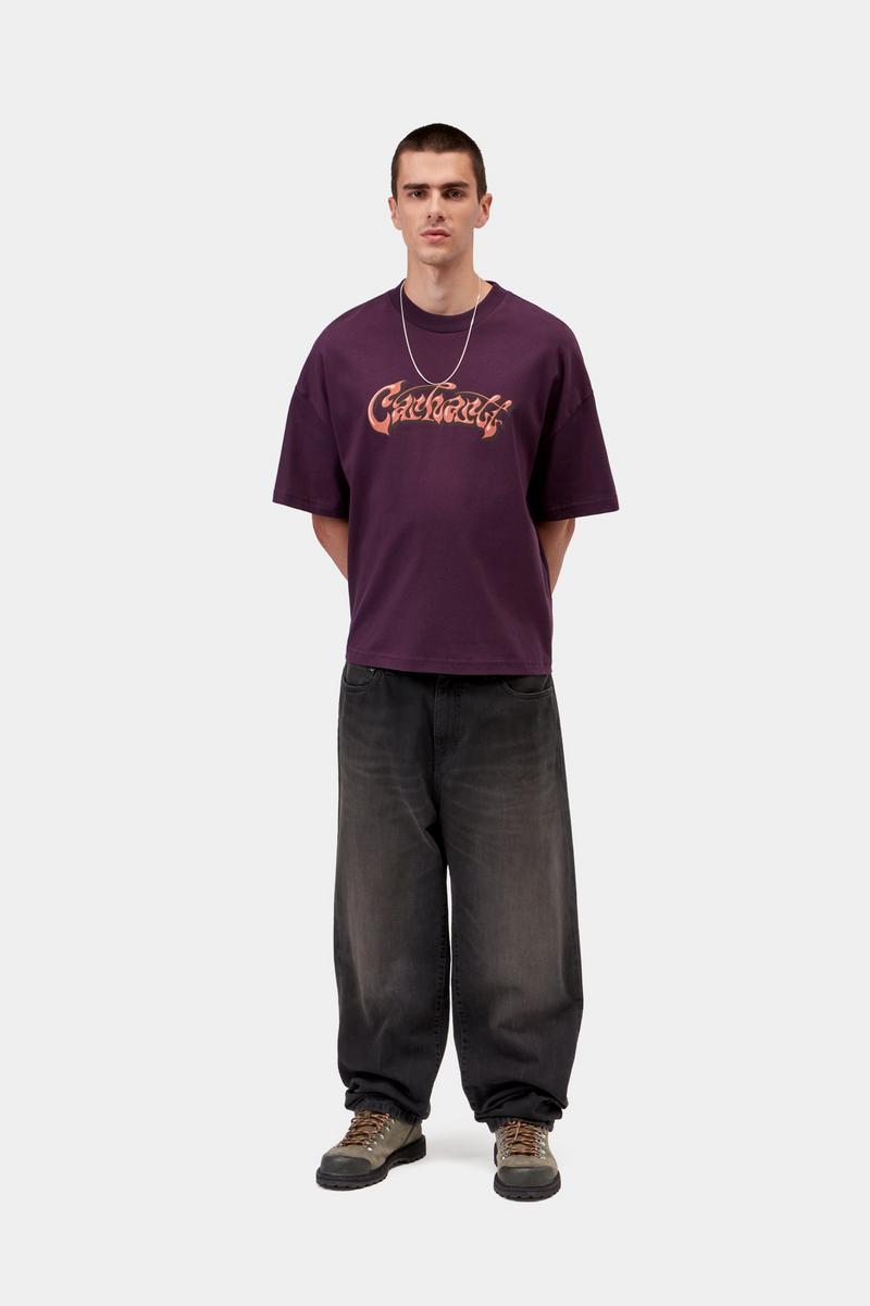 Carhartt Aaron Pant - Black, Tobacco used wash