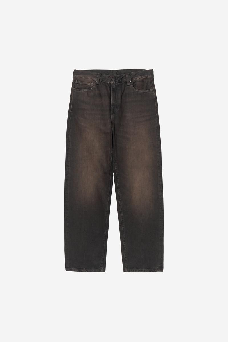 Carhartt Aaron Pant - Black, Tobacco used wash
