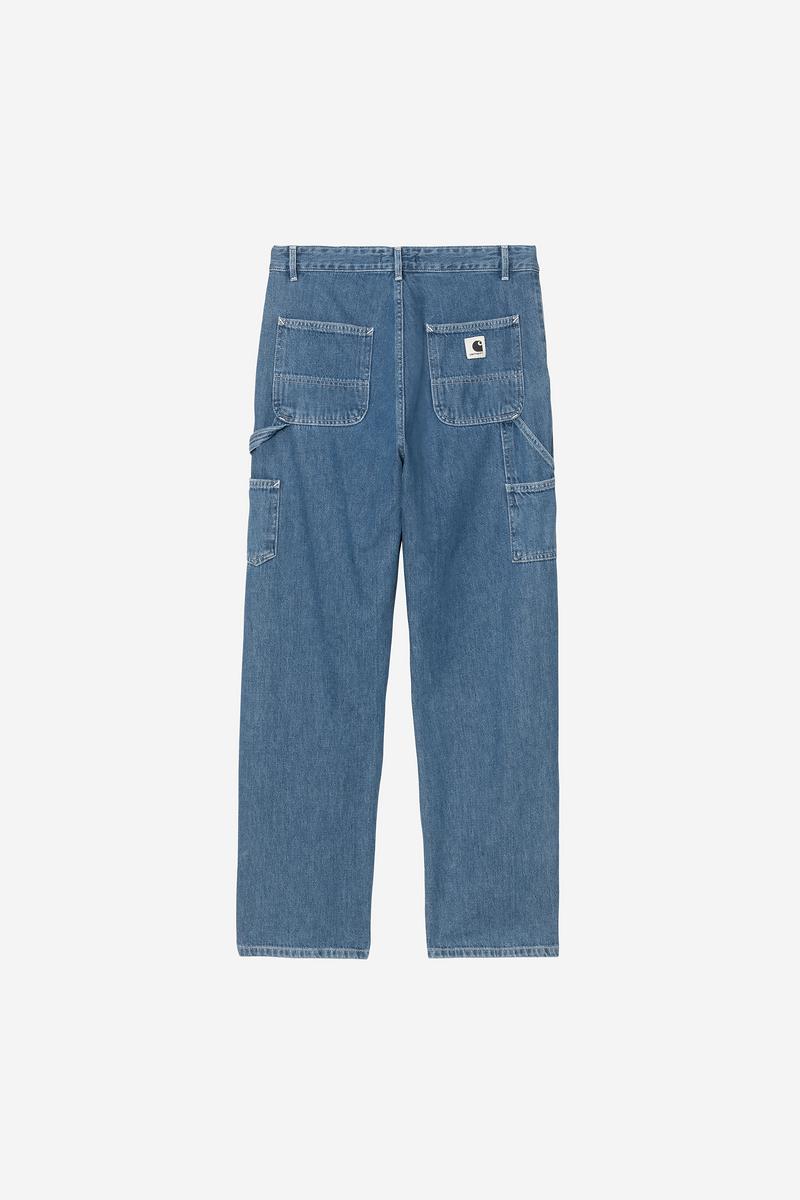 Carhartt Pierce Pant Straight - Blue, Stone washed