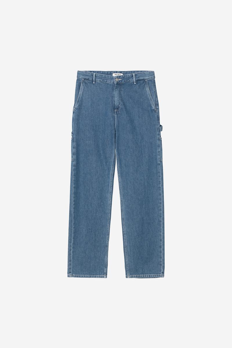 Carhartt Pierce Pant Straight - Blue, Stone washed