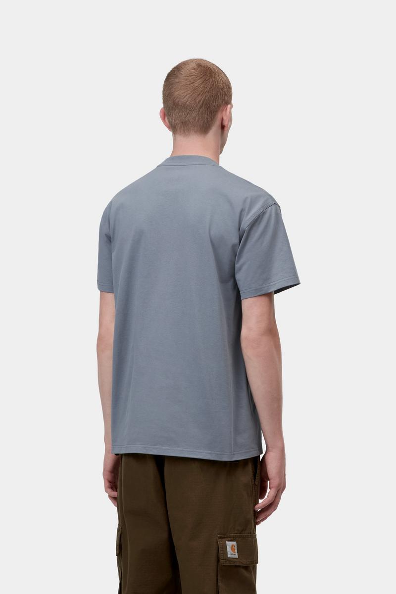 Carhartt S/S American Script T-Shirt - Shady Blue