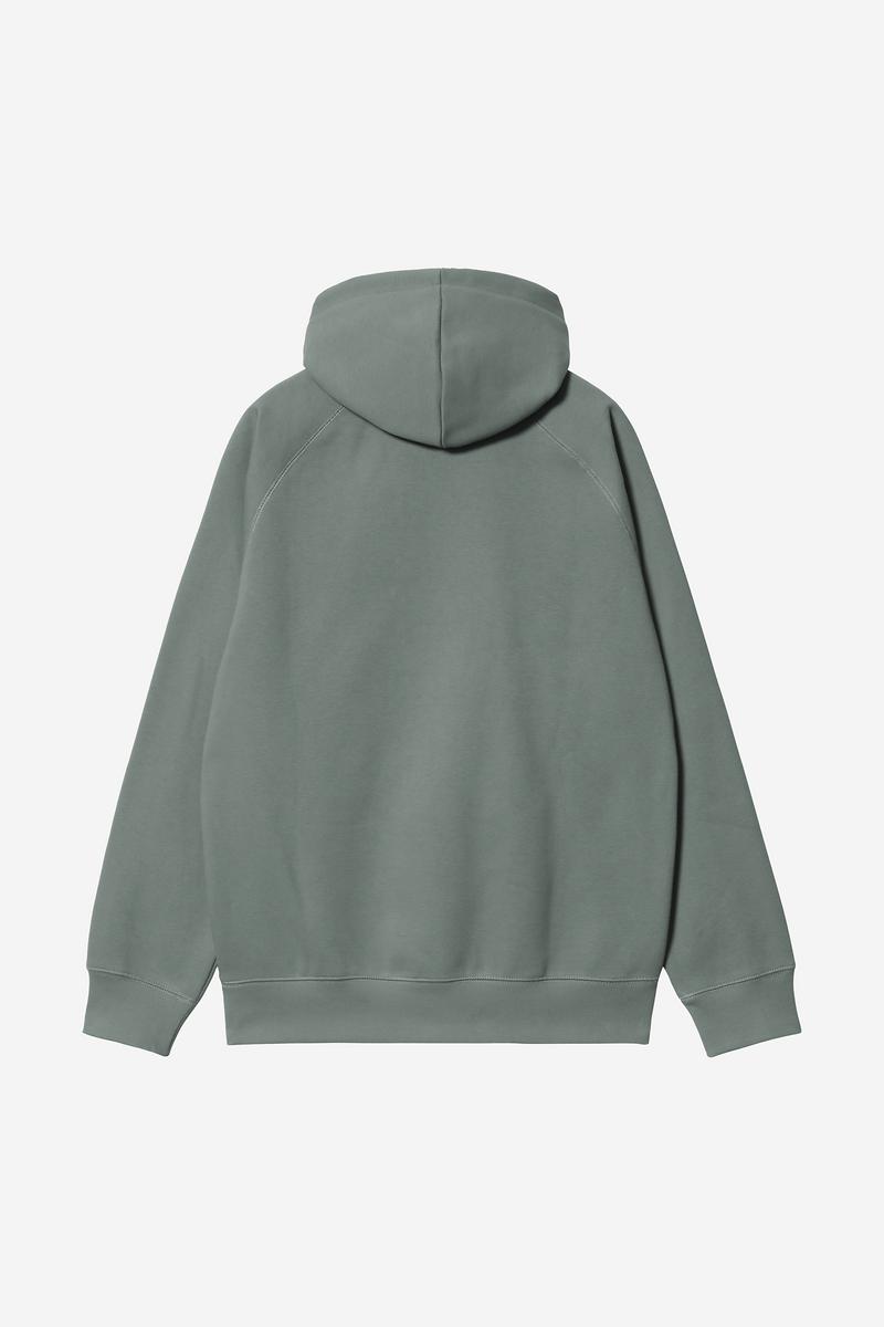Carhartt Hooded Chase Sweatshirt - Velvet Green / Gold