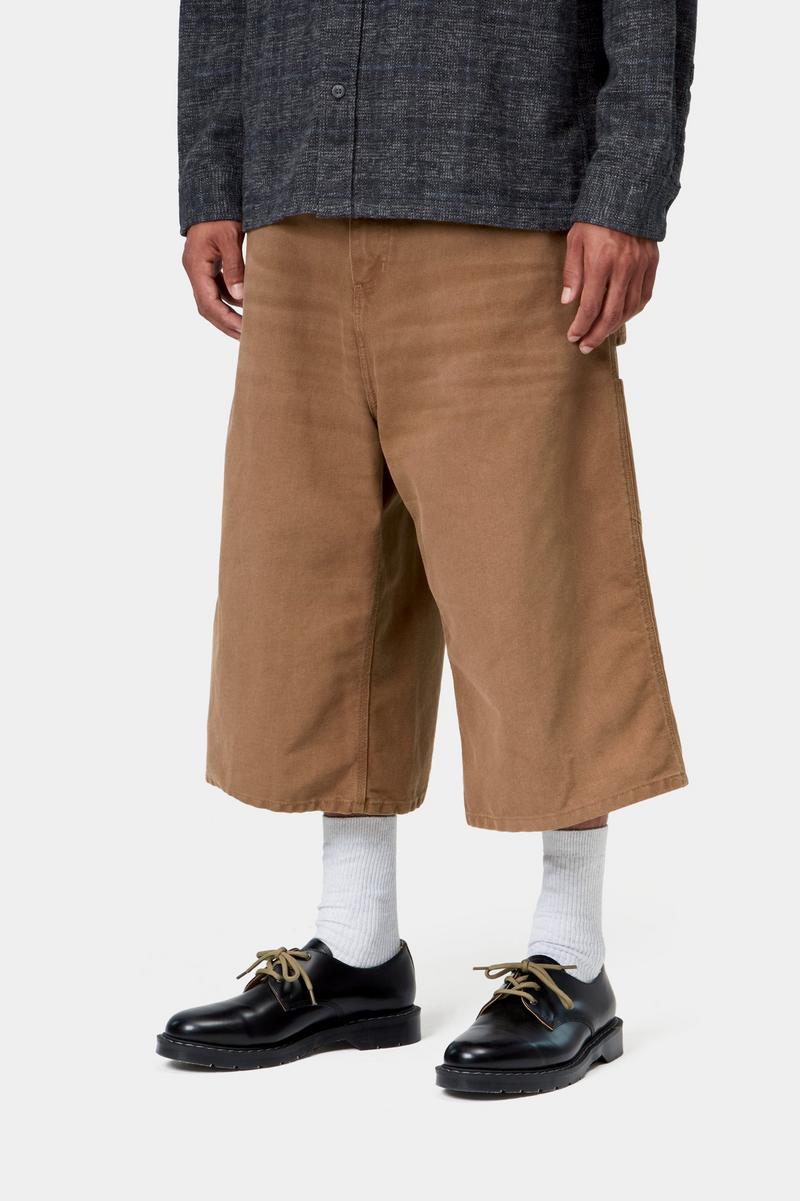 Carhartt OG Single Knee Short (Long) - WIP H Brown, Stone canvas