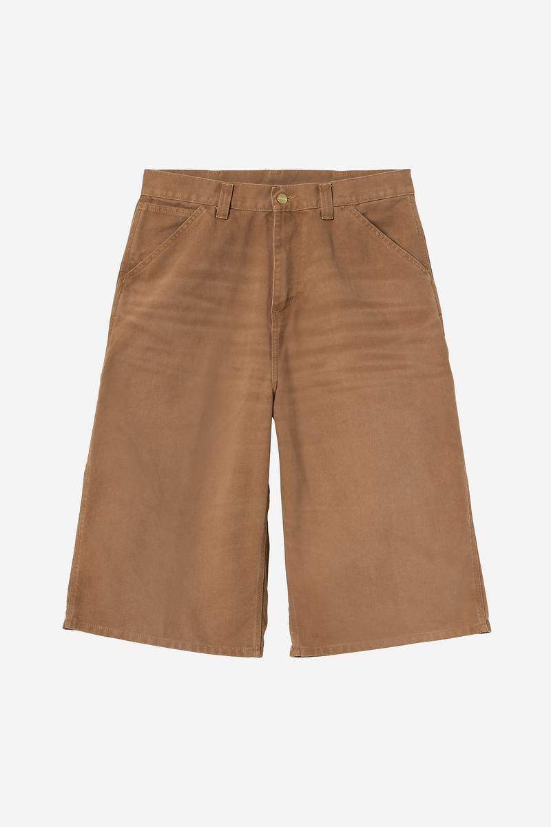 Carhartt OG Single Knee Short (Long) - WIP H Brown, Stone canvas