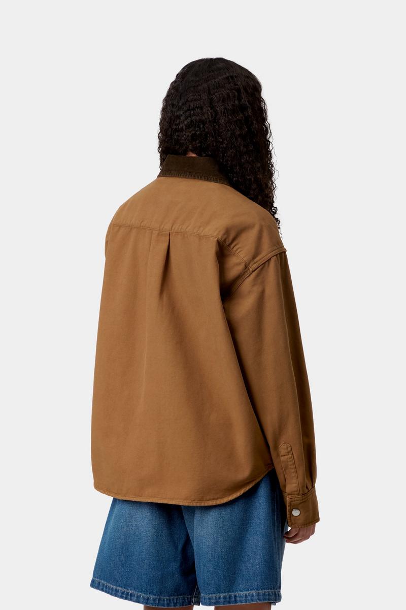 Carhartt Prescott Shirt Jac - Hamilton Brown / Tobacco, Garment dyed