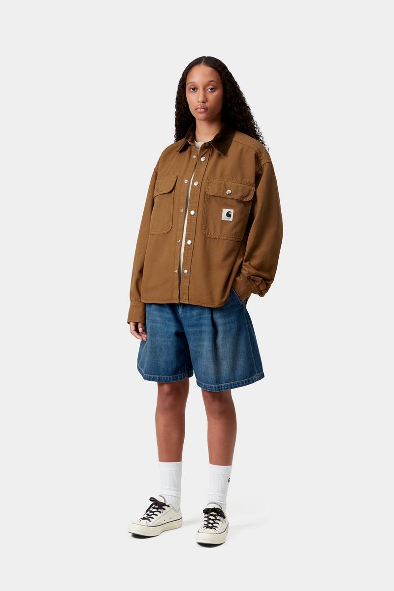 Carhartt Prescott Shirt Jac - Hamilton Brown / Tobacco, Garment dyed