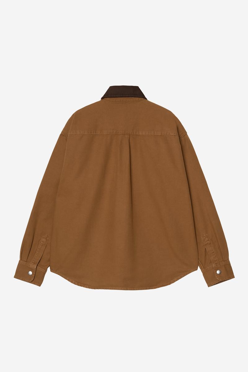 Carhartt Prescott Shirt Jac - Hamilton Brown / Tobacco, Garment dyed