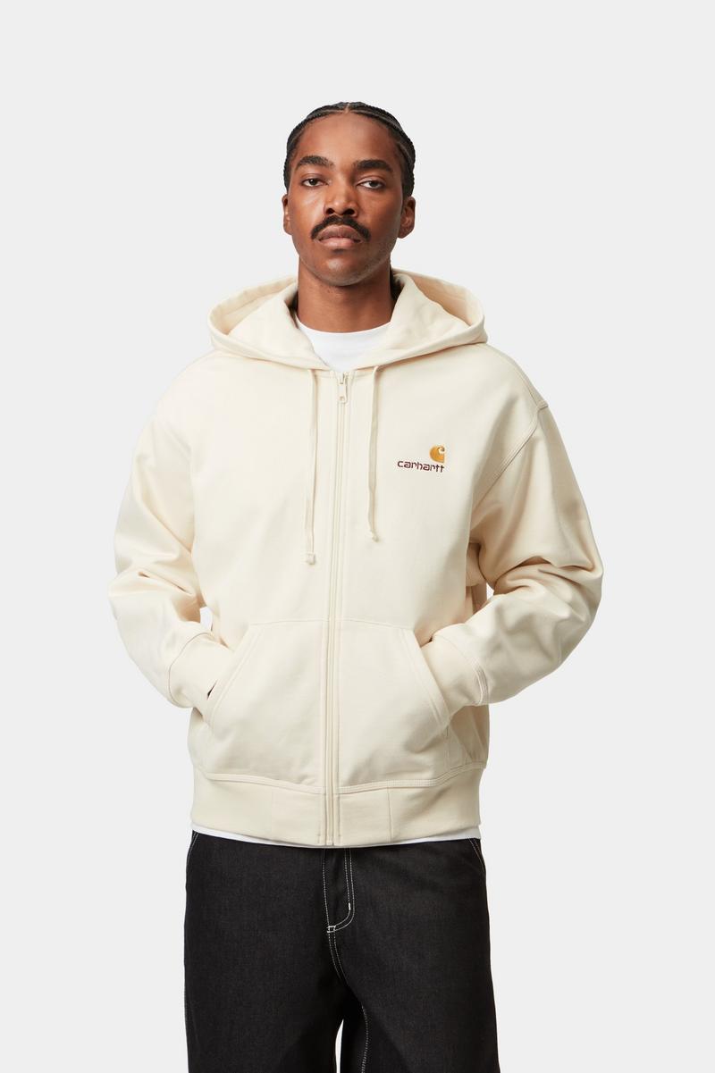 Carhartt Hooded American Script Jacket - Natural