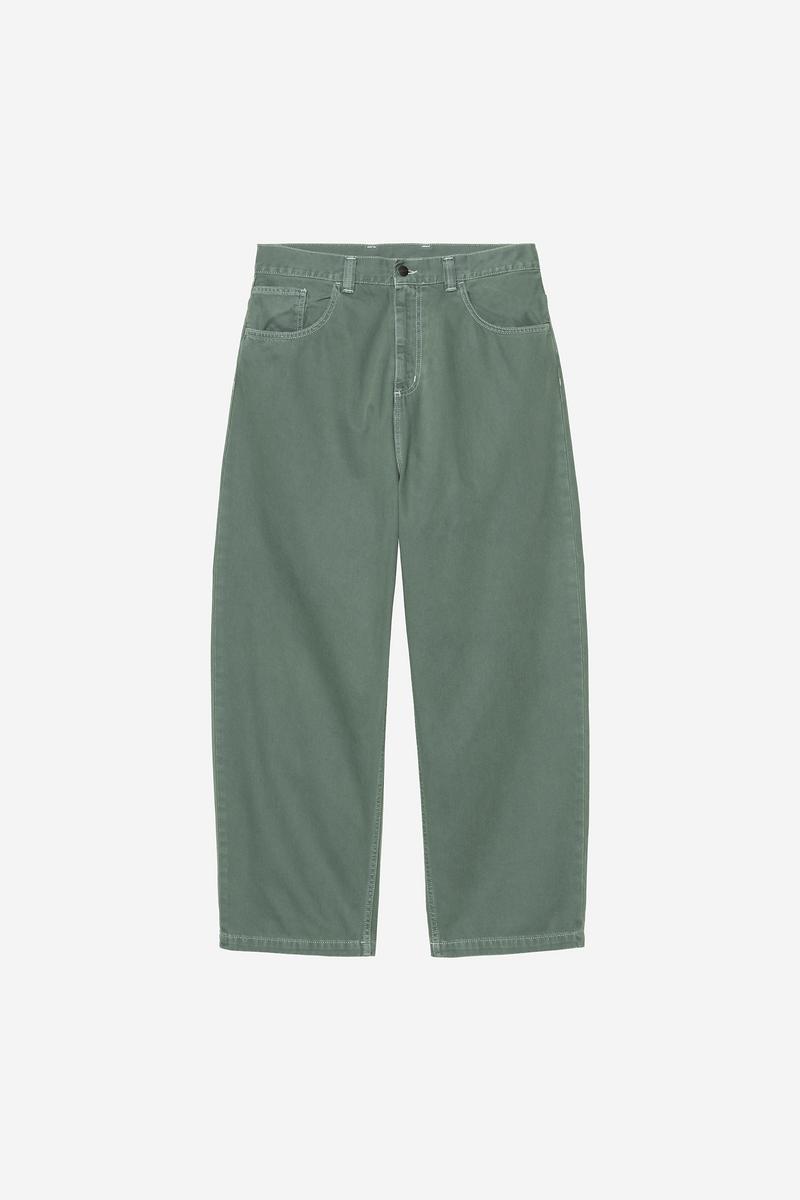 Carhartt Brandon Pant - Velvet Green, Stone dyed