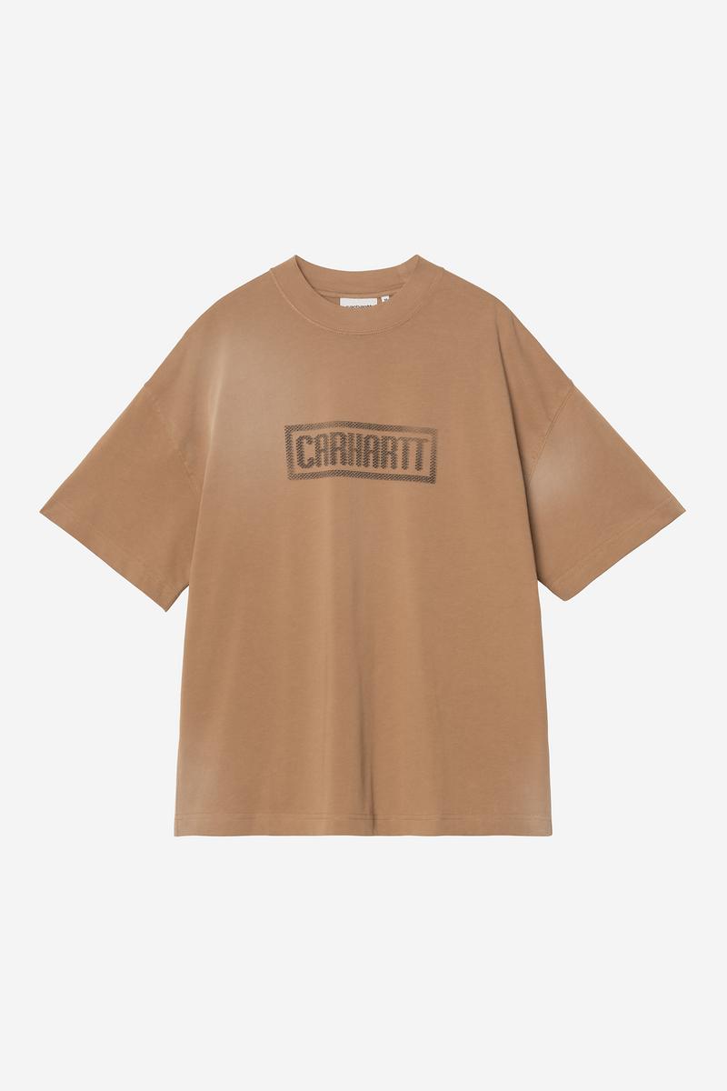 Carhartt S/S Bricky Man T-Shirt - WIP H Brown, Stone dyed