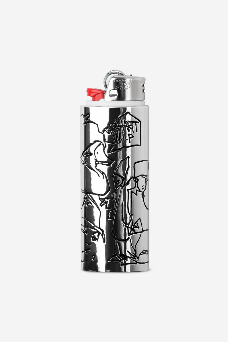 Carhartt Blinkerfluid BIC Metal Lighter Case - Silver