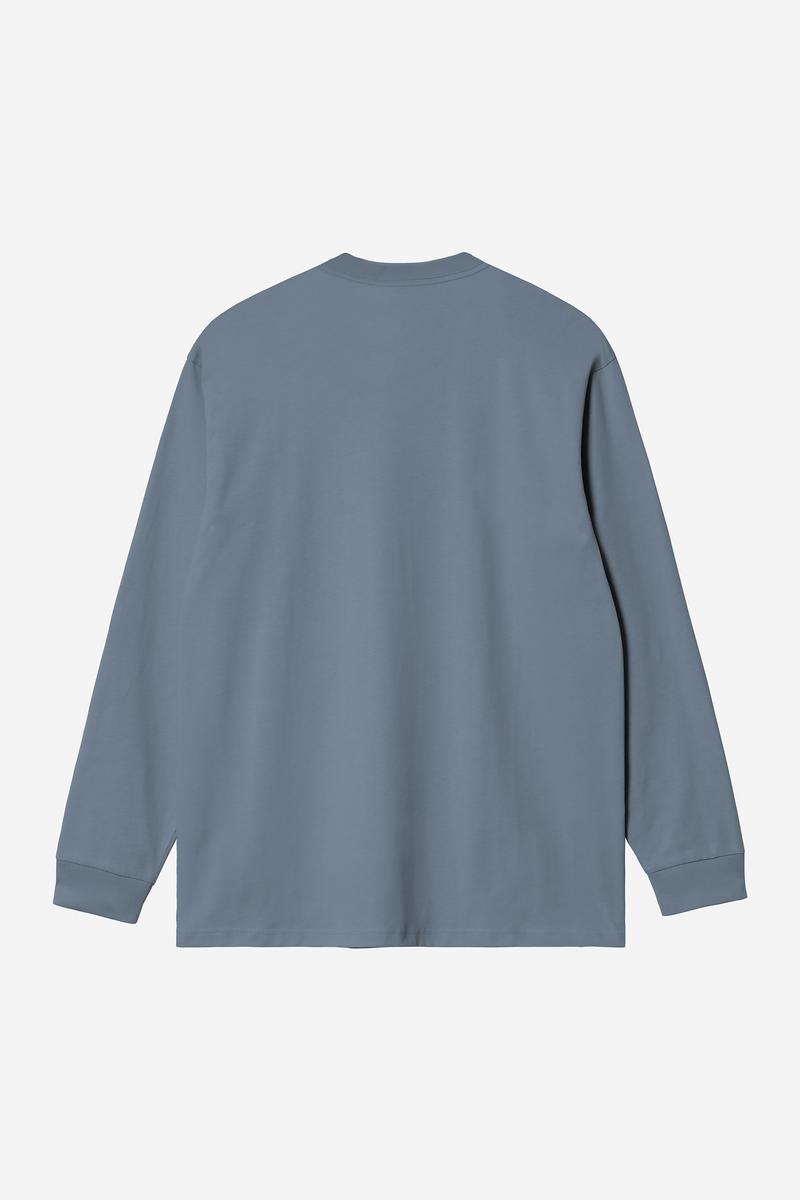 Carhartt L/S Chase T-Shirt - Icesheet / Gold