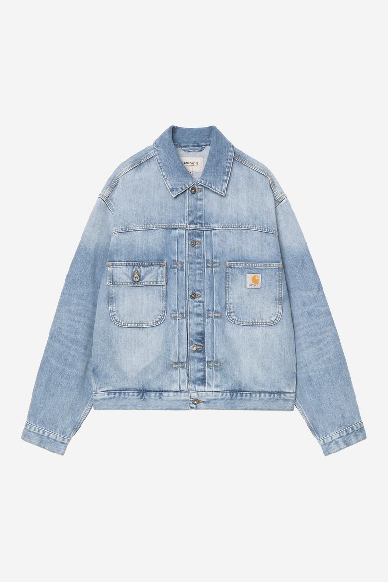 Carhartt Belmar Jacket - Blue, Heavy worn bleached