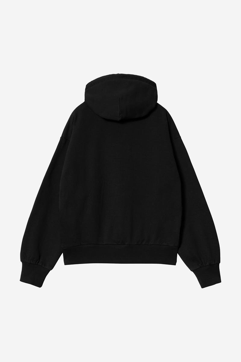 Carhartt Hooded Casey Sweatshirt - Black / Silver