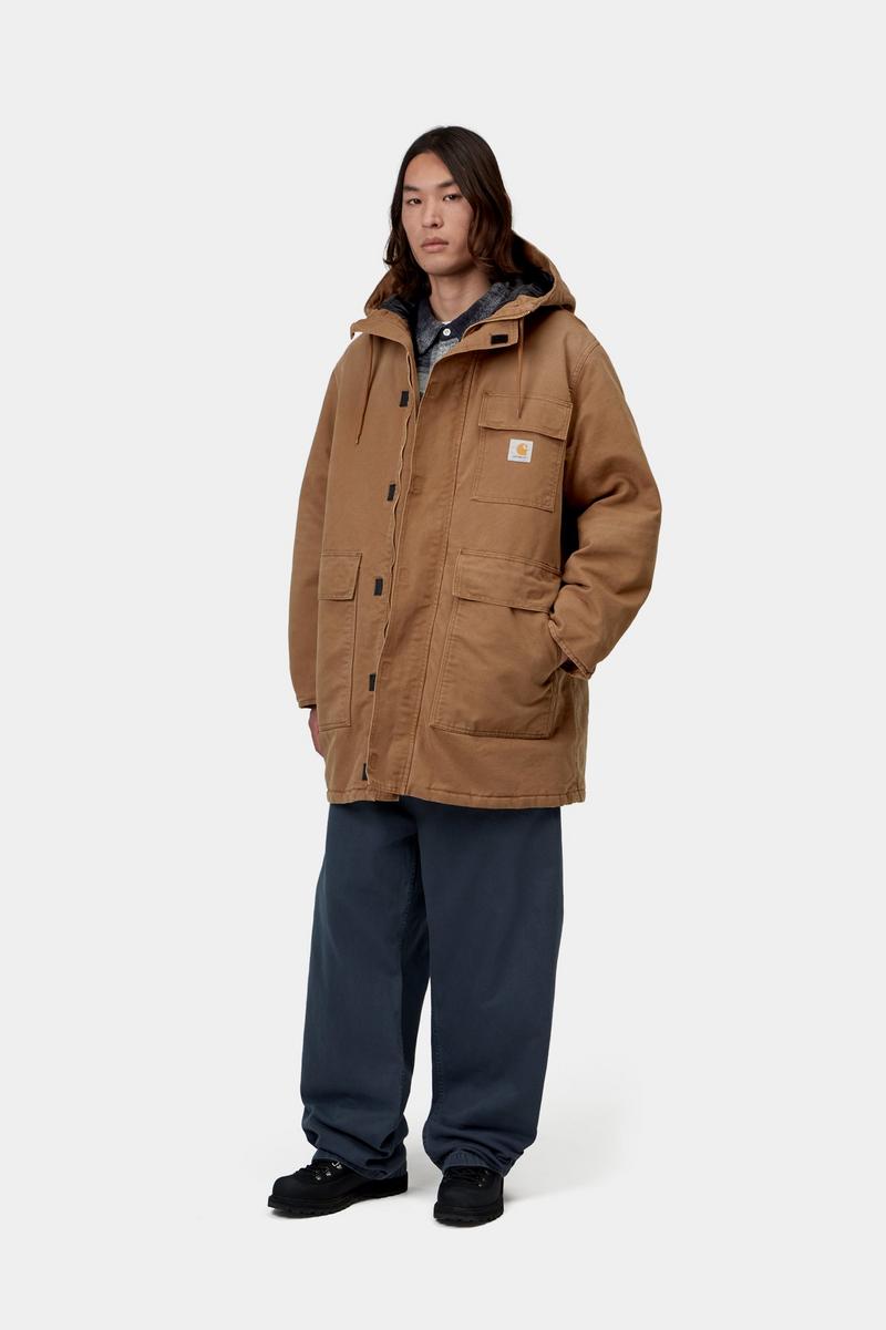 Carhartt Boreal Parka - WIP H Brown, Stone canvas
