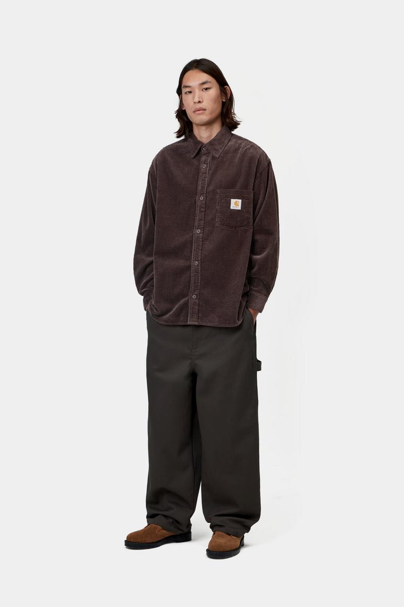 Carhartt L/S Loyde Shirt - Palisander, Rinsed