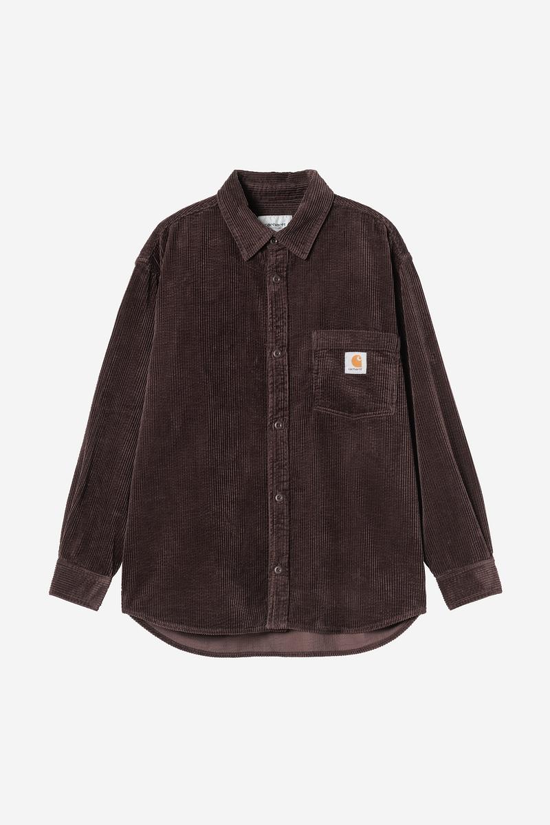 Carhartt L/S Loyde Shirt - Palisander, Rinsed