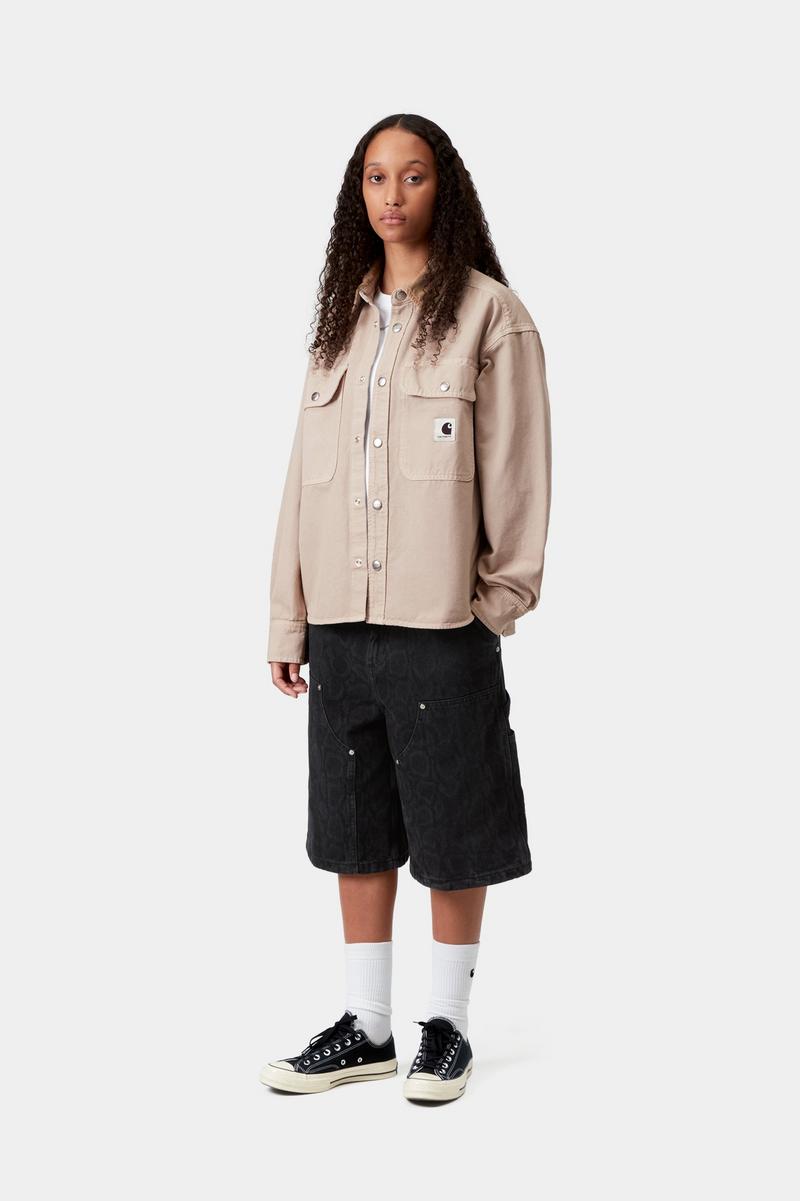 Carhartt Prescott Shirt Jac - String / Leather, Garment dyed