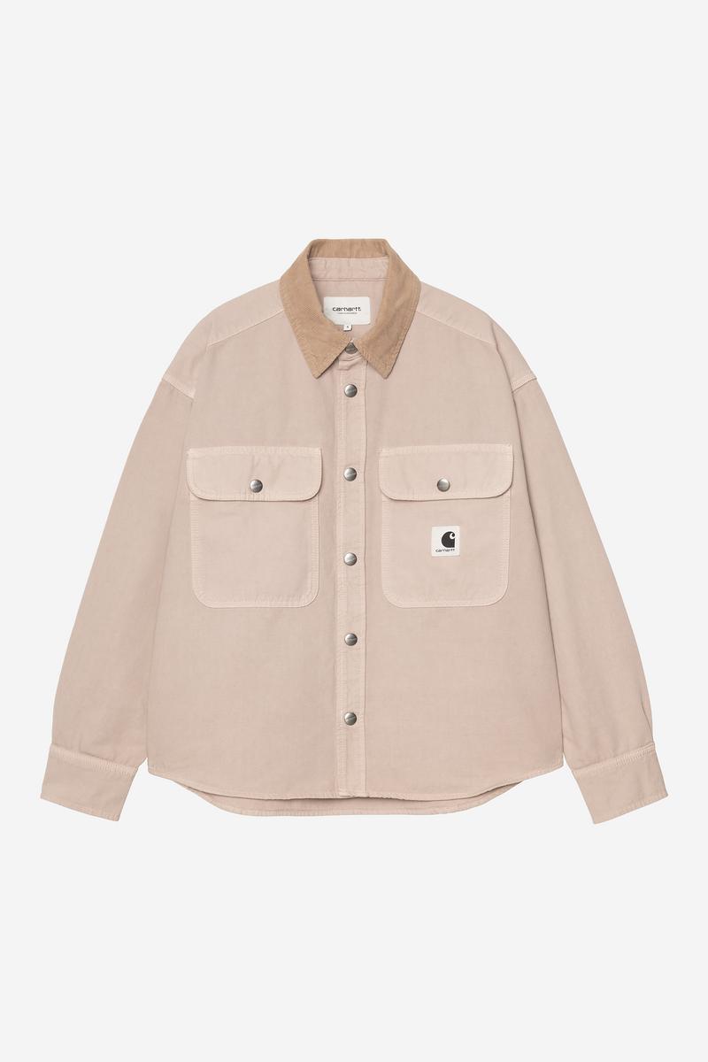 Carhartt Prescott Shirt Jac - String / Leather, Garment dyed