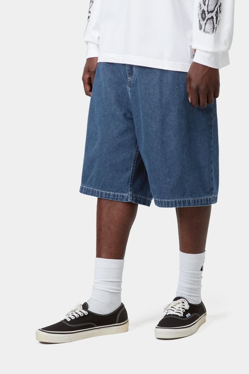 Carhartt Brandon Short - Blue, Stone washed