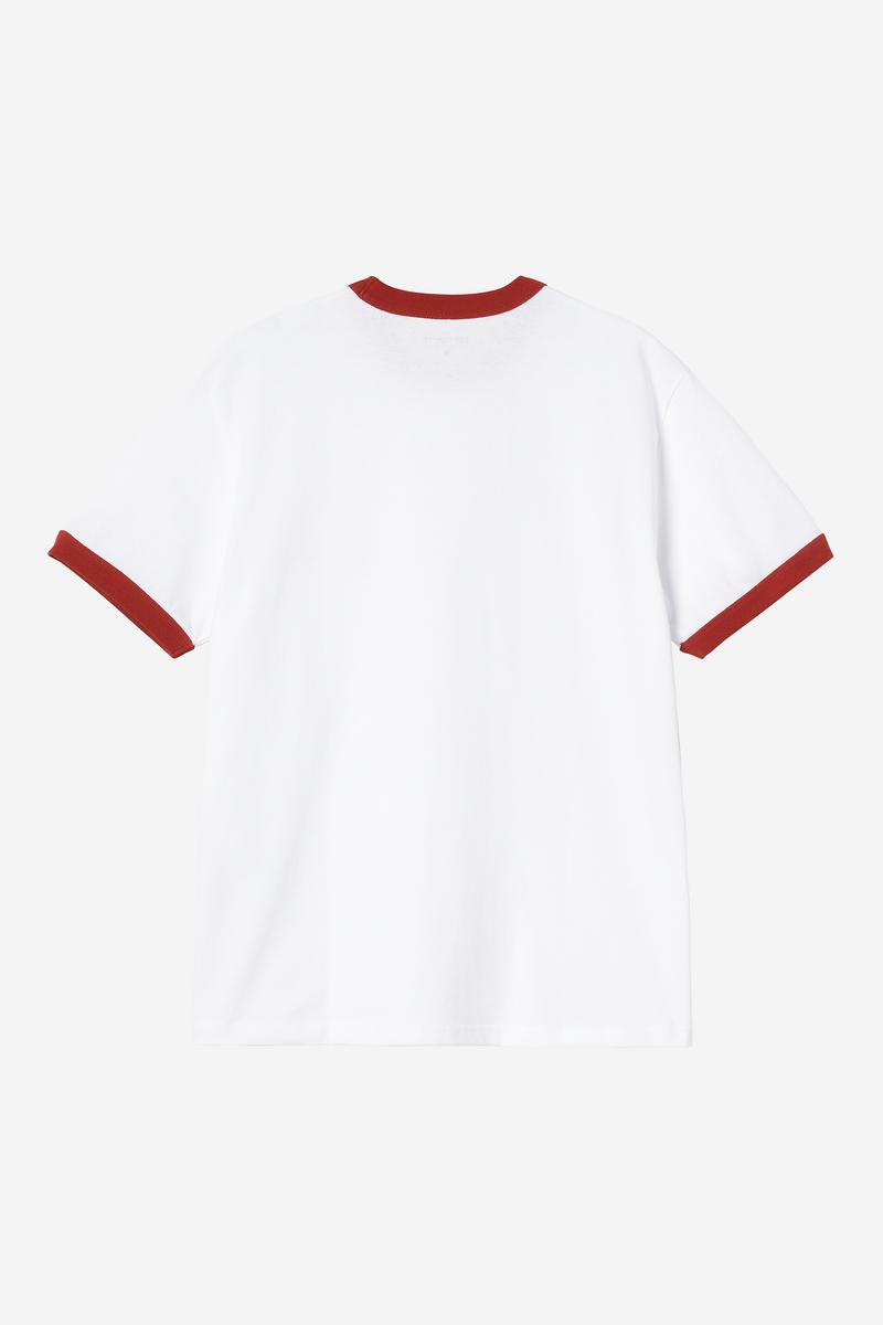 Carhartt S/S Ip Ringer T-Shirt - White / Red / Red