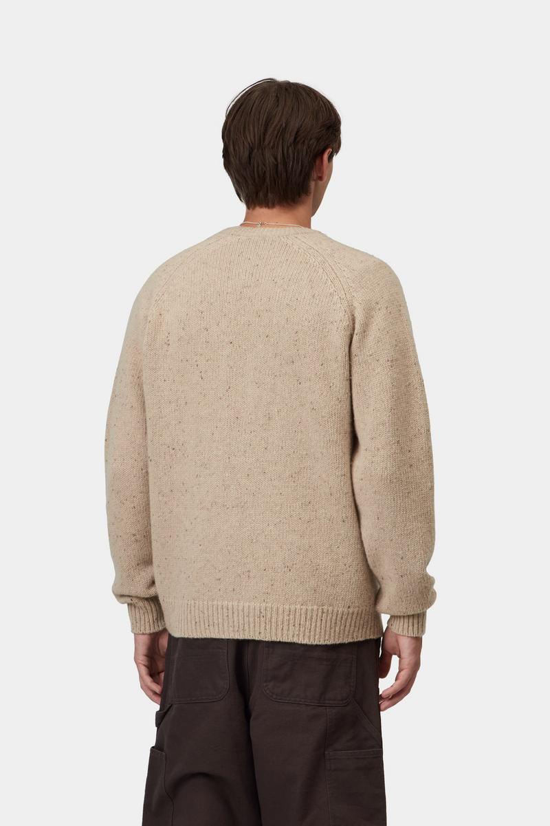 Carhartt Anglistic Sweater - Speckled Fleur de Sel