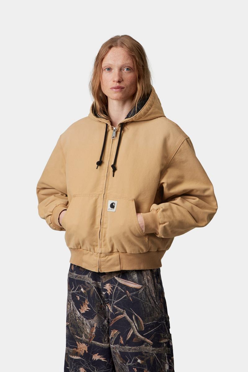 Carhartt OG Active Jacket - WIP Dusty H, Stone canvas