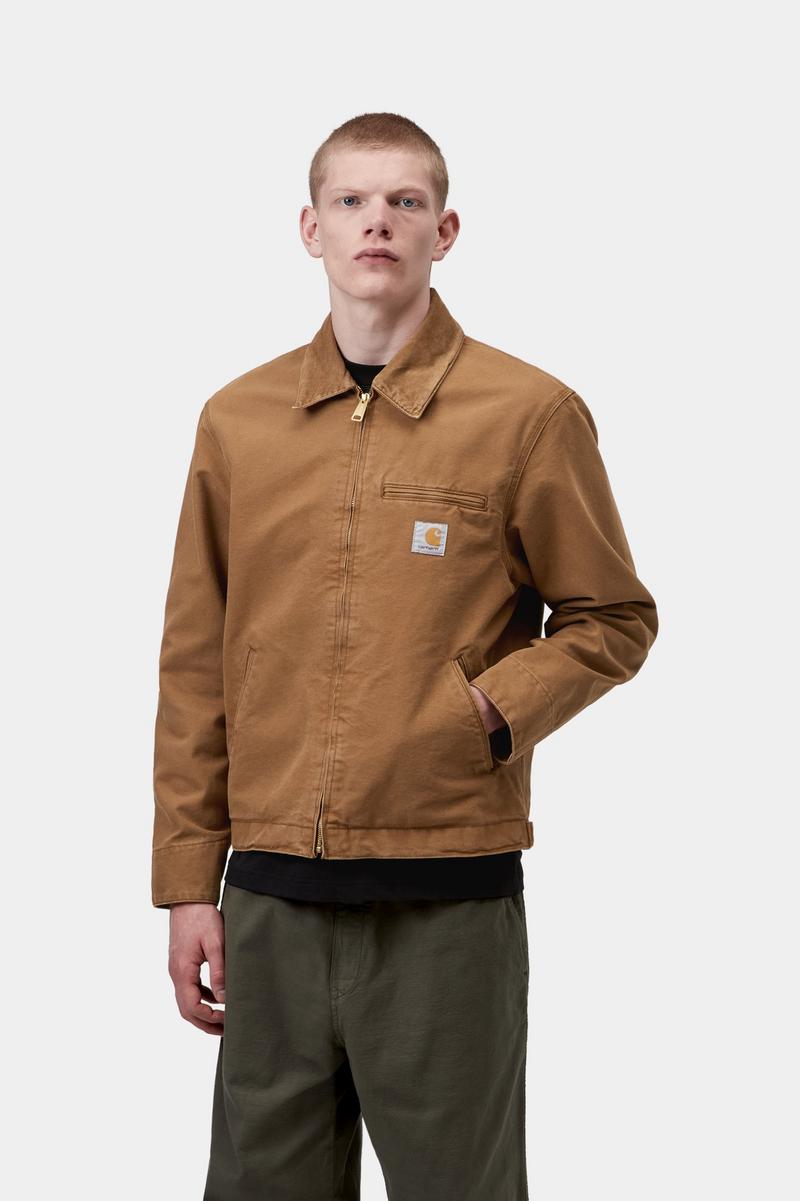 Carhartt Detroit Jacket - Hamilton Brown / Hamilton Brown, Stone canvas