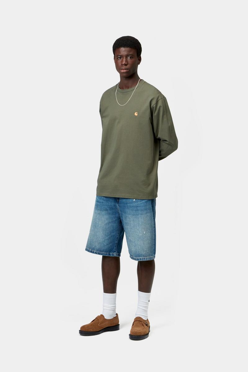 Carhartt L/S Chase T-Shirt - Leaf / Gold