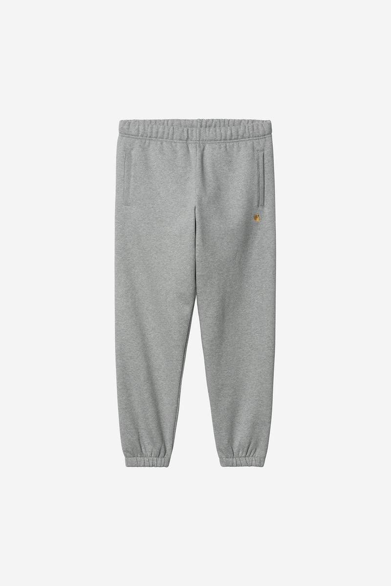 Carhartt Chase Sweat Pant - Grey Heather / Gold