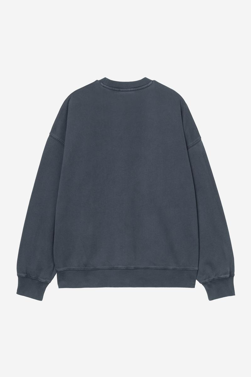 Carhartt Benton Sweatshirt - Carbon, Garment dyed