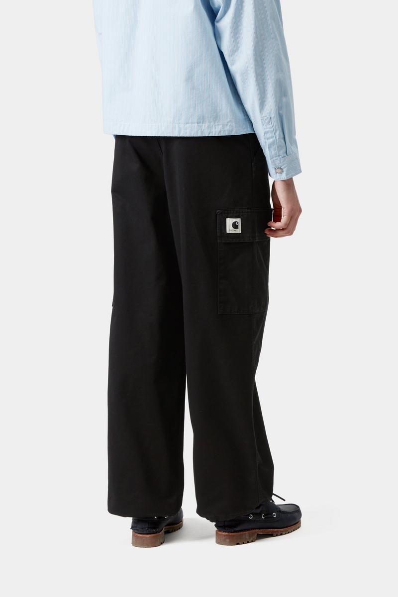Carhartt Kingston Pant - Black, Stone washed