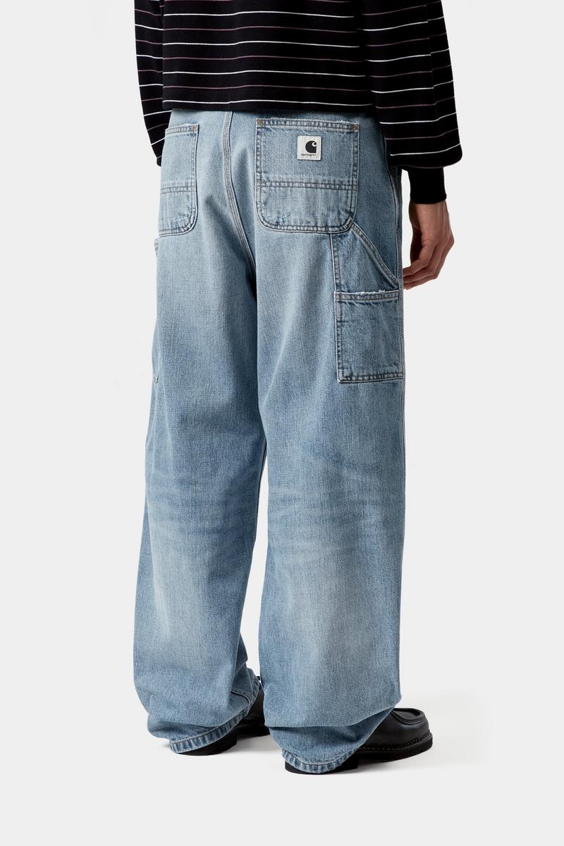 Carhartt Brandon Single Knee Pant - Blue, Burst washed