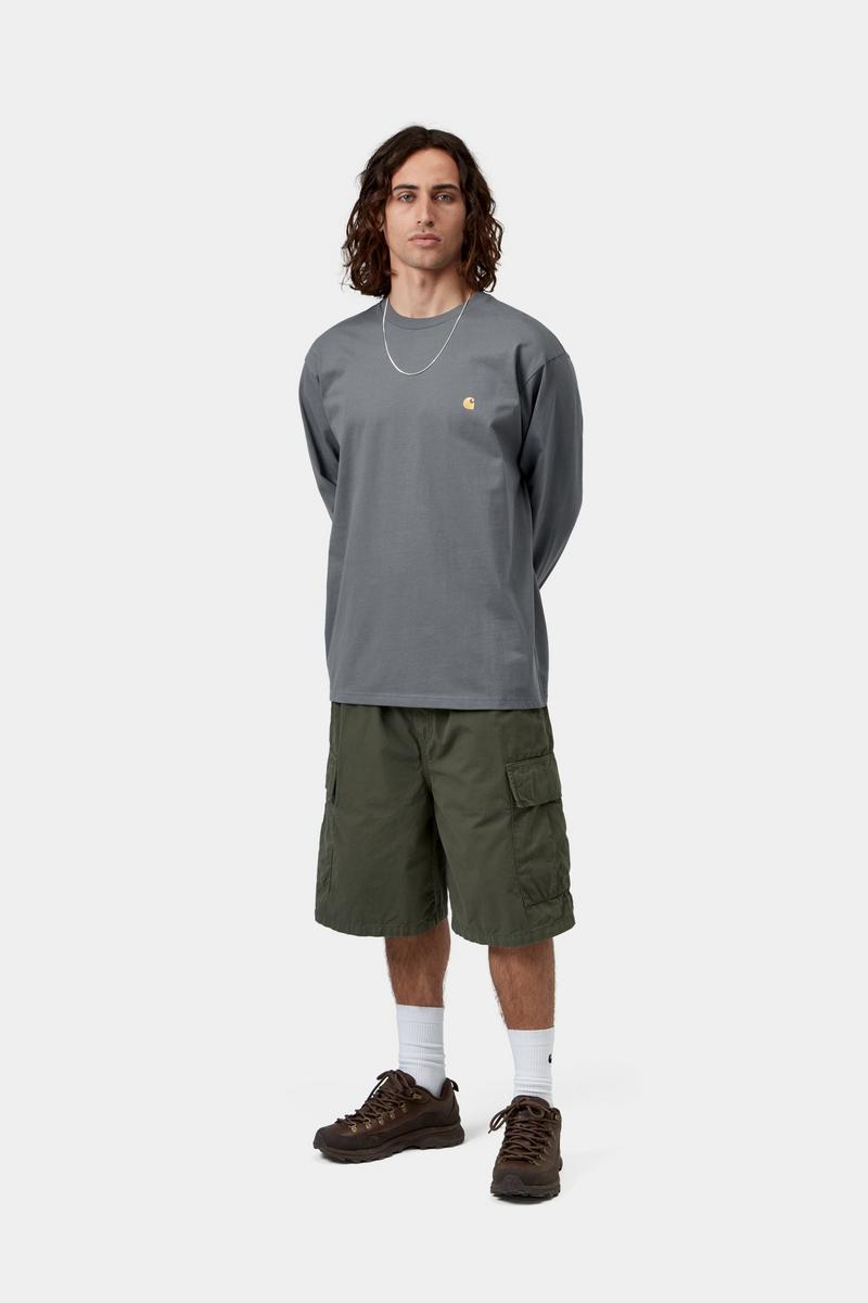 Carhartt L/S Chase T-Shirt - Styx / Gold