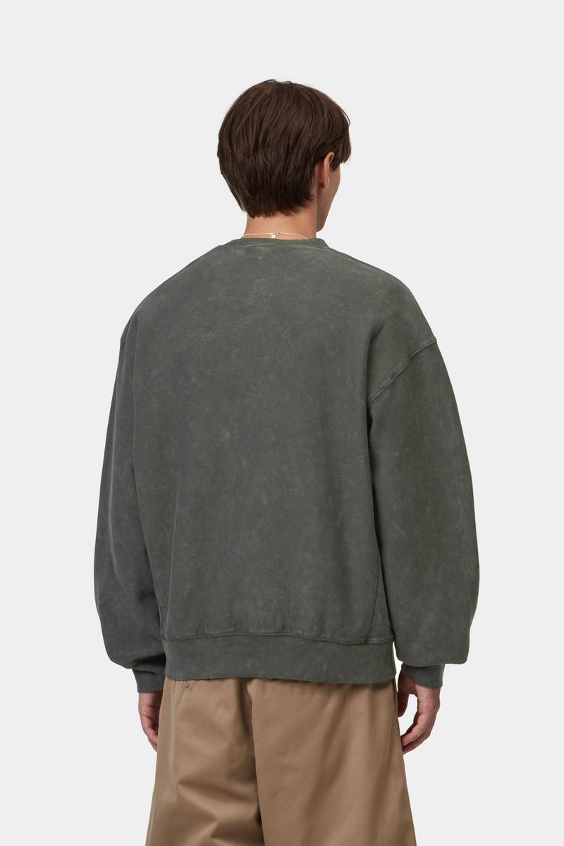 Carhartt Lambert Sweat - Raven, Moon wash