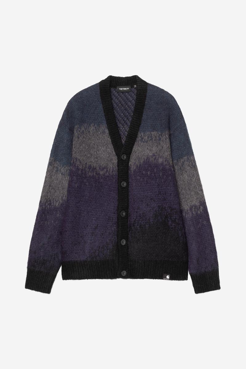Carhartt Tinley Cardigan - Tinley Stripe, Black