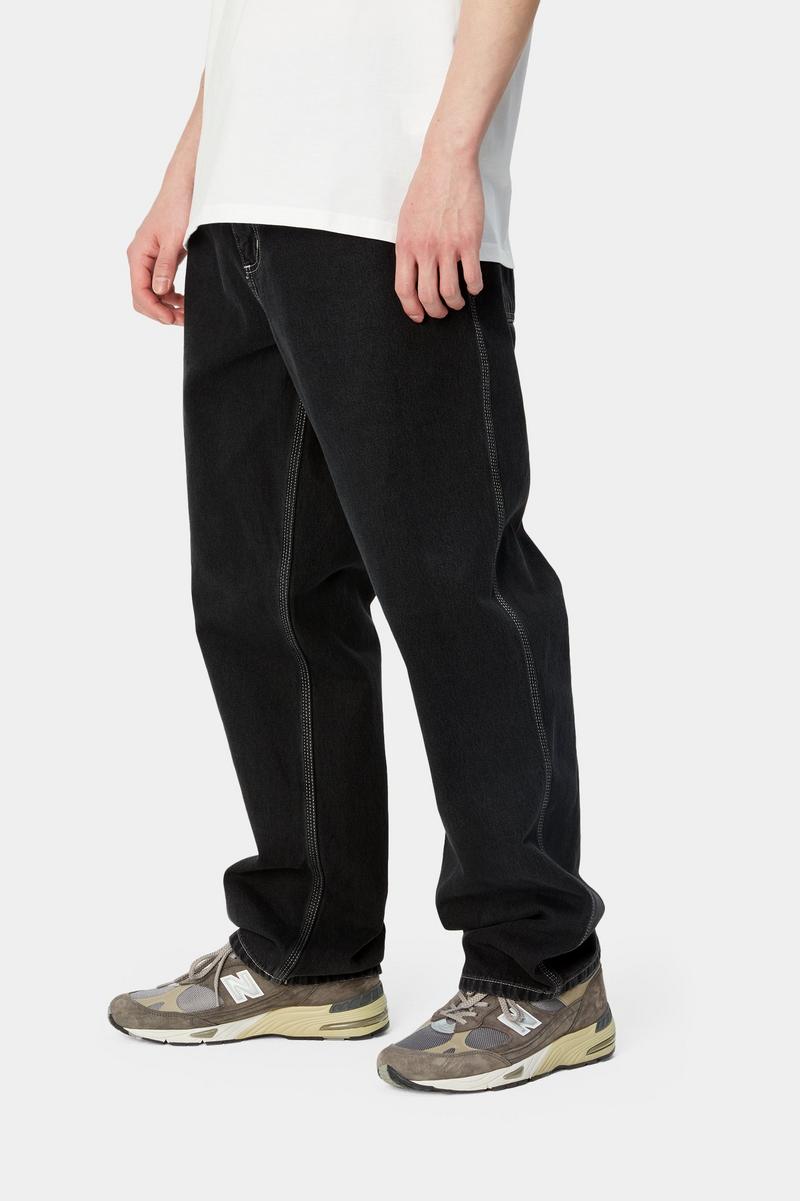 Carhartt Simple Pant - Black, Heavy stone wash