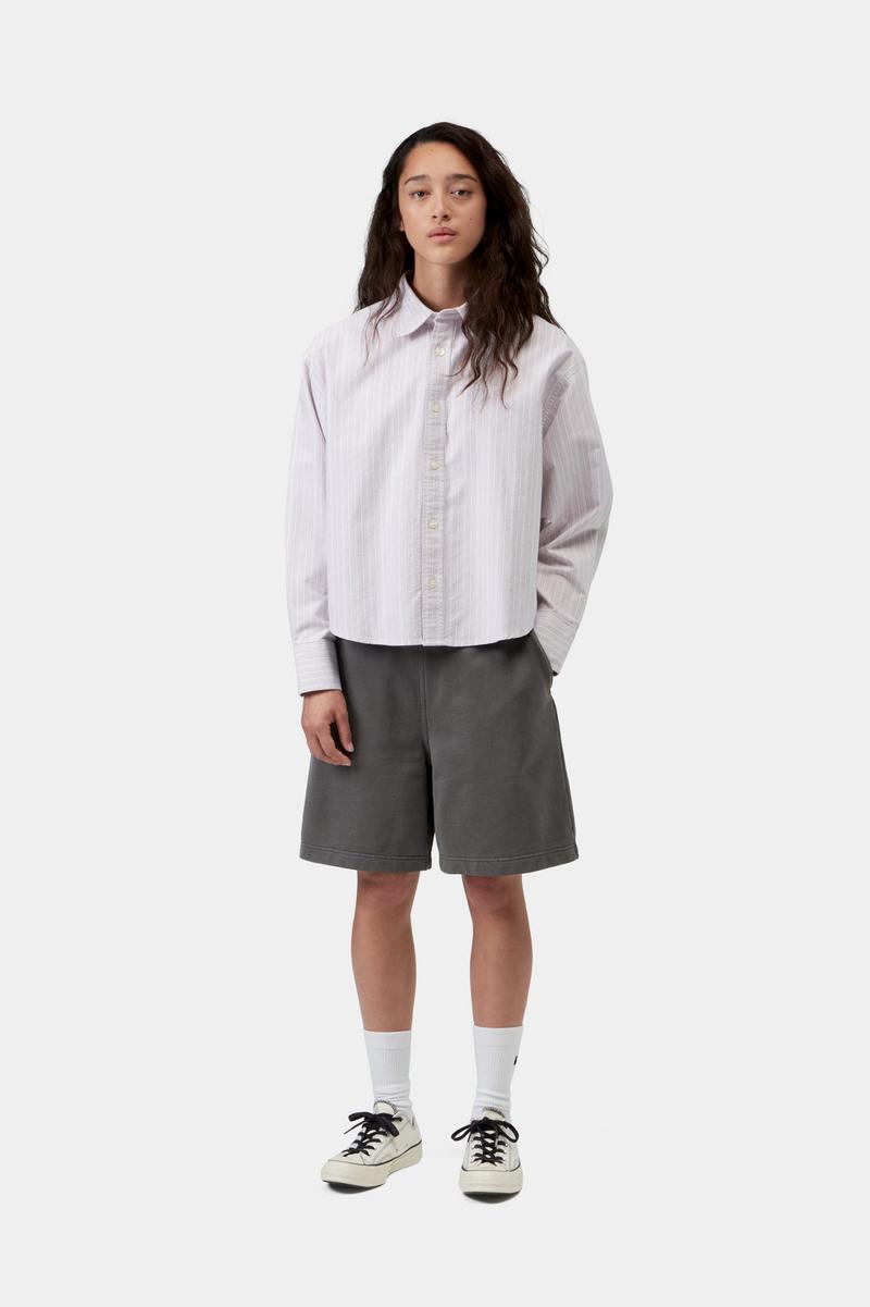 Carhartt Hoggard Sweat Short - Black, Garment dyed