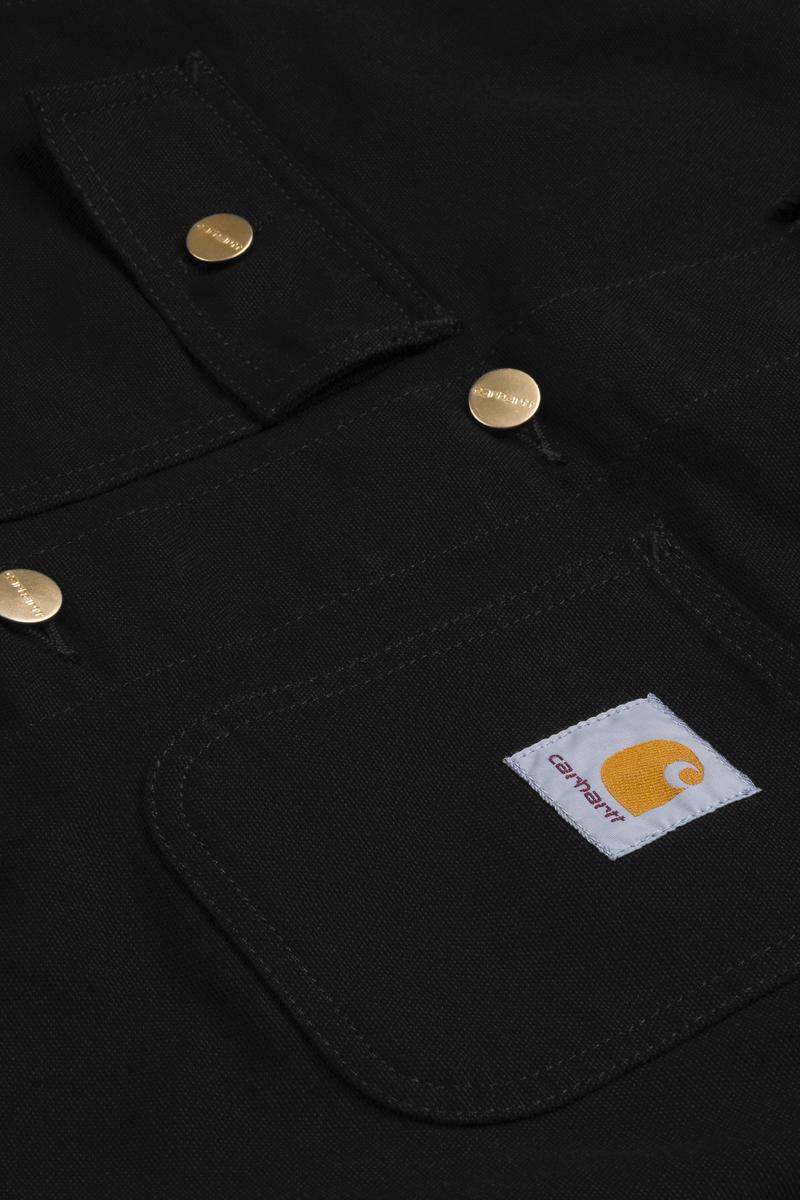 Carhartt Michigan Coat (Summer) - Black / Black, Rinsed