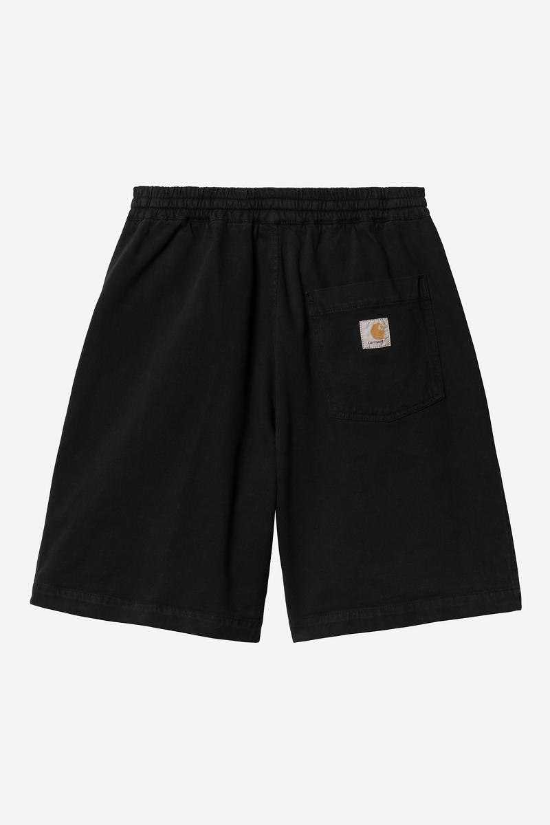 Carhartt Floyde Short - Black, Garment dyed
