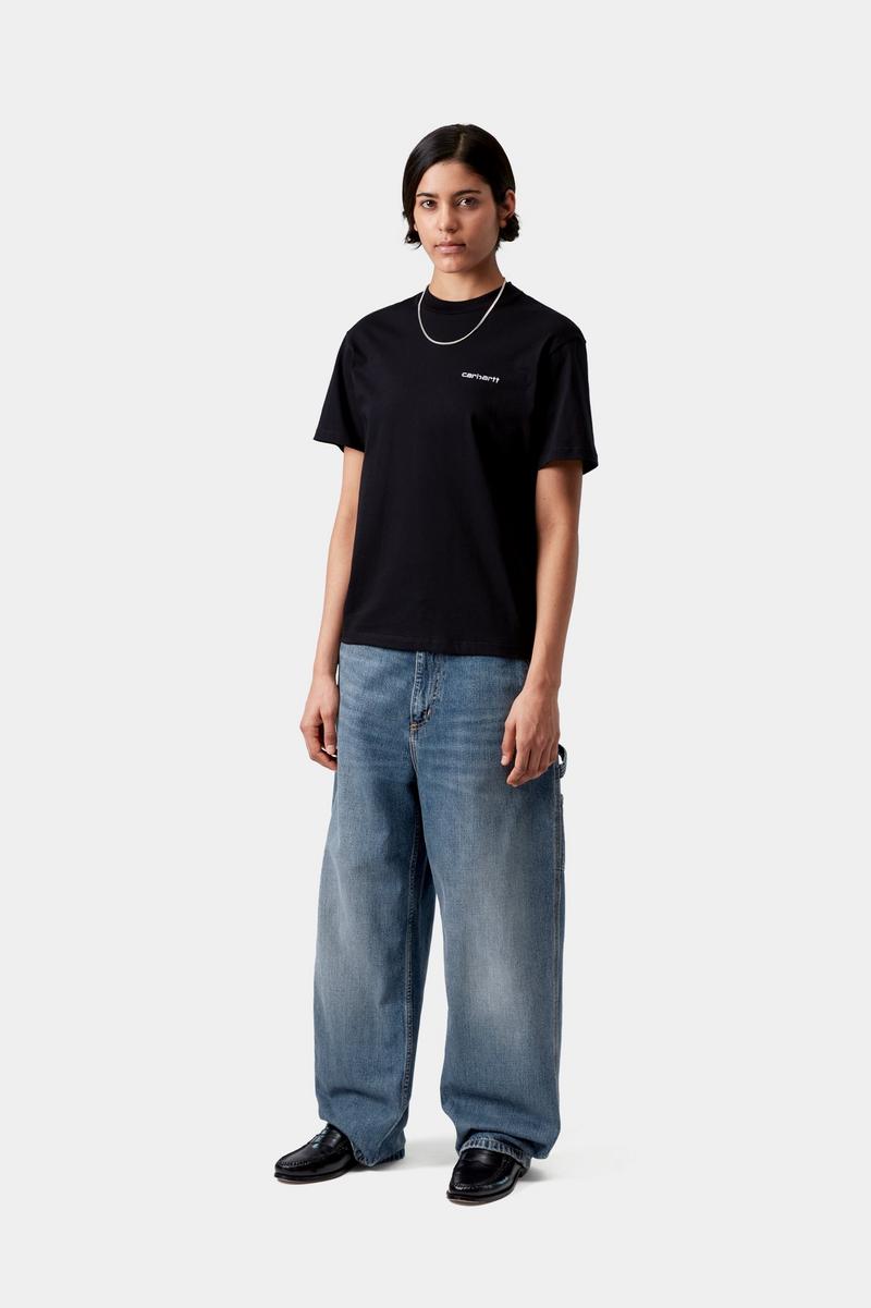 Carhartt Brandon Single Knee Pant - Blue, Dark used wash