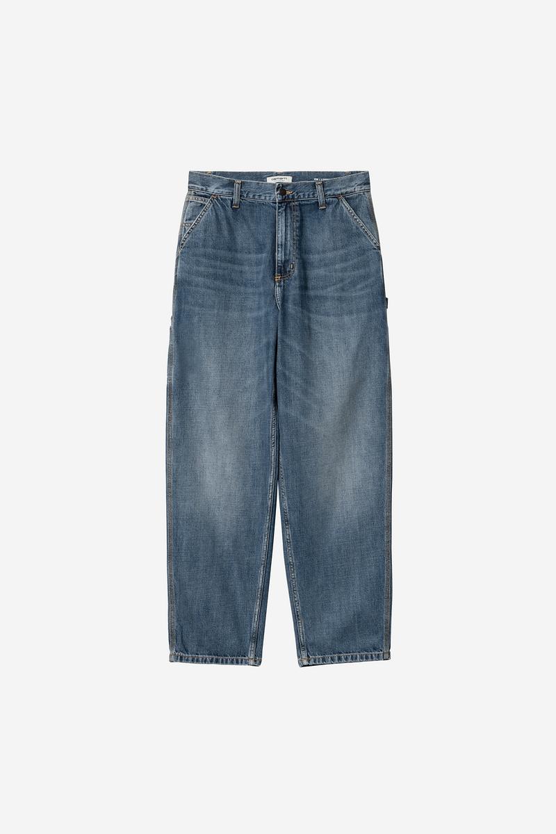 Carhartt Brandon Single Knee Pant - Blue, Dark used wash