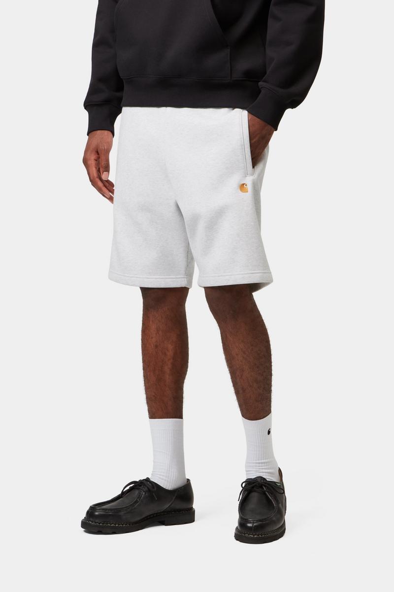 Carhartt Chase Sweat Short - Ash Heather / Gold