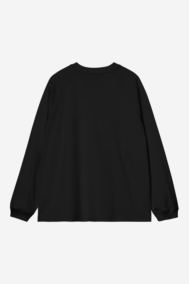 Carhartt L/S Signature Rib T-Shirt - Black / White