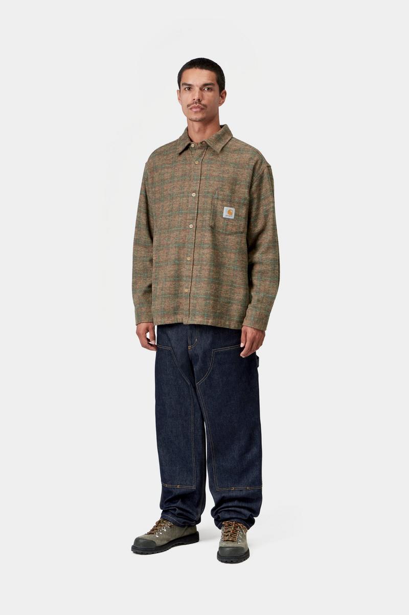 Carhartt L/S Bagley Shirt - Bagley Check, Hamilton Brown