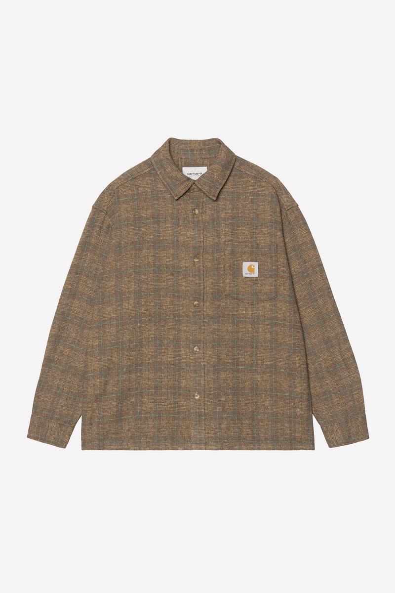 Carhartt L/S Bagley Shirt - Bagley Check, Hamilton Brown